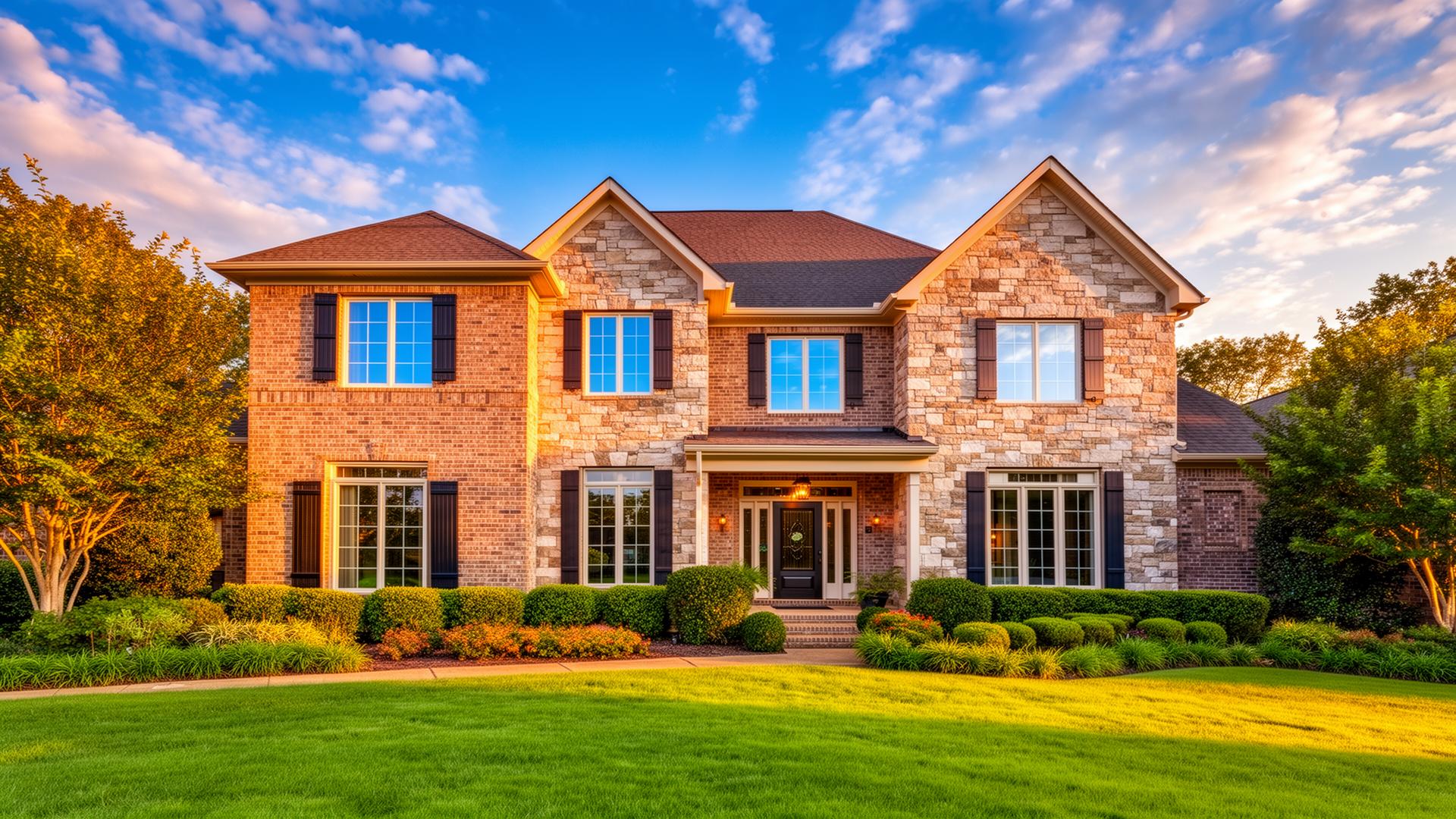 Beautiful home with sparkling clean windows